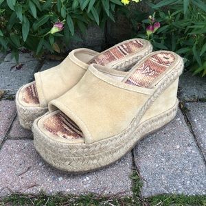 Boho style platform shoes